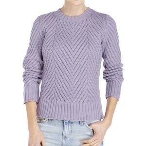 Lavender Crewneck Knit Sweater